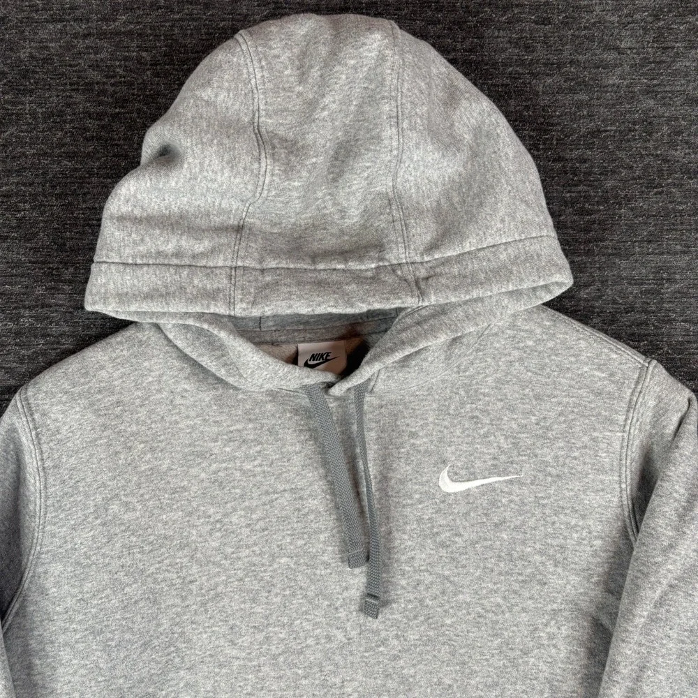 Nike Mens Sportswear Club Fleece Hoodie Heather Grey Size M Casual Y2K Sporty